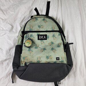 RVCA Pineapple Backpack With Baby Yoda Holder Casual Outdoors School